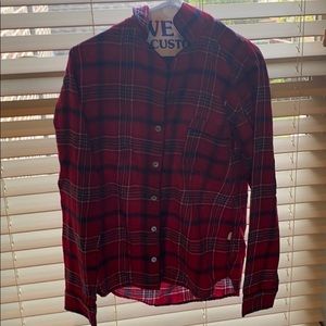 Plaid Christmas PJ Top